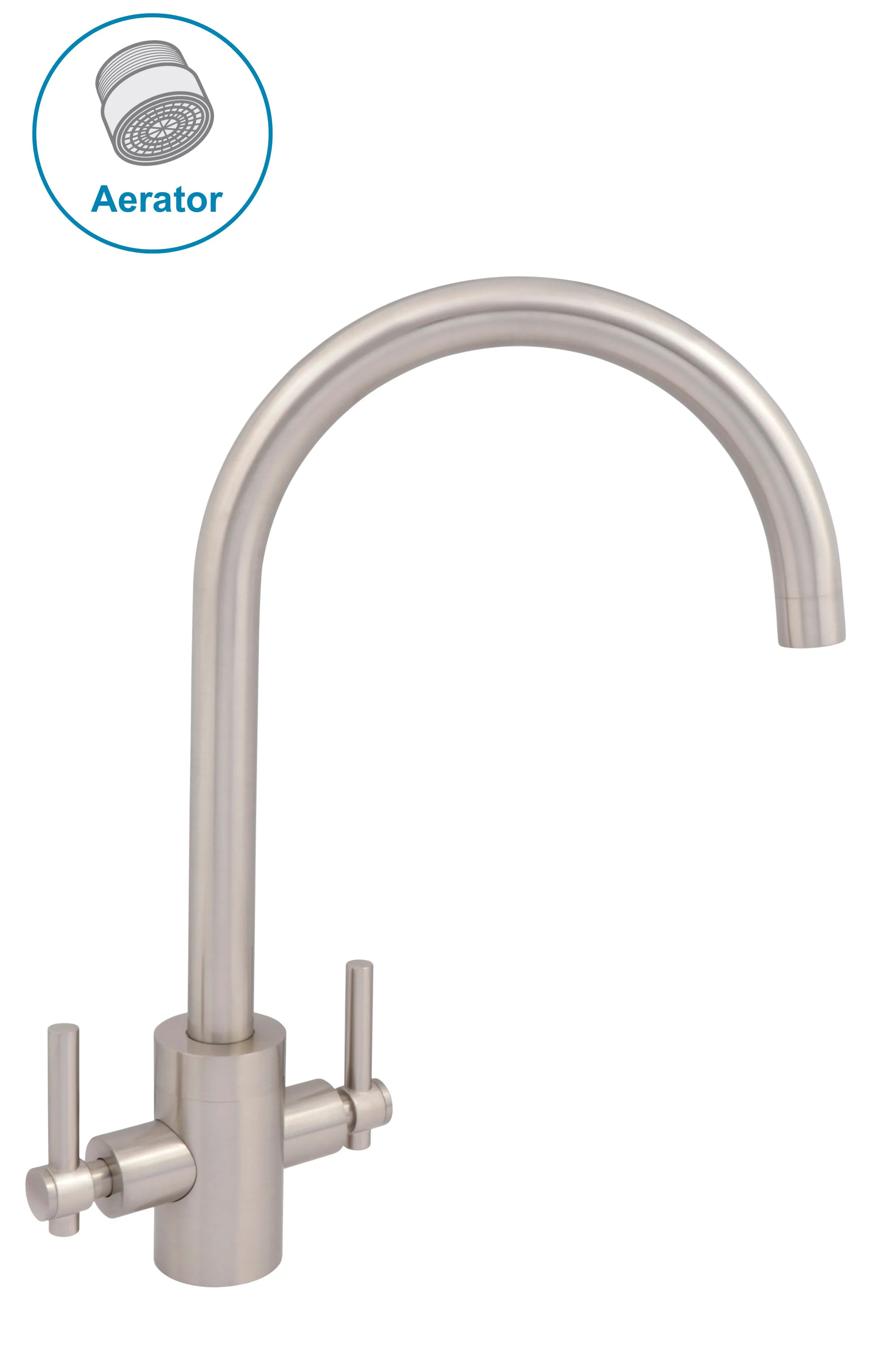 rococo brushed chrome tap